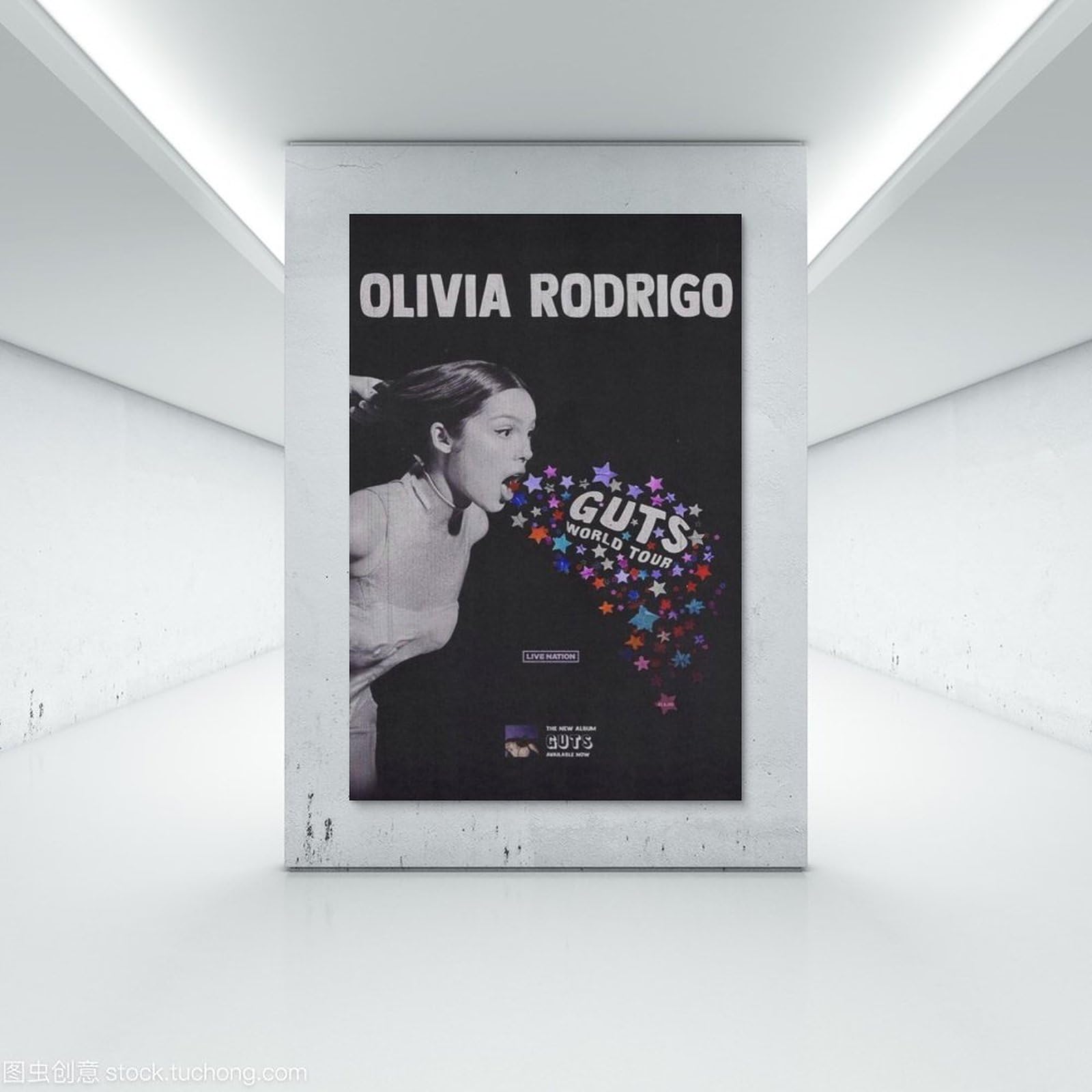 BlackT Olivia Poster Rodrigo Guts World Tour Vintage Cover Canvas